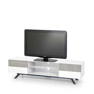 Moderní TV stolek v dekoru bílá/beton