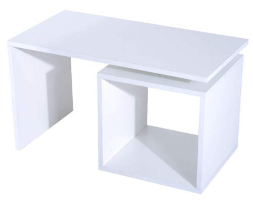 Jednoduchý elegantní bílý konferenční stolek levně