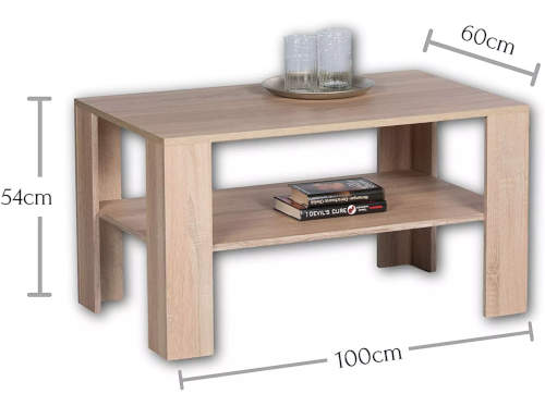 Konferenční stolek dub sonoma 60 x 100 cm