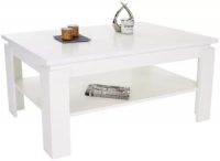 Jednoduchý bílý konferenční stolek Nizza 2