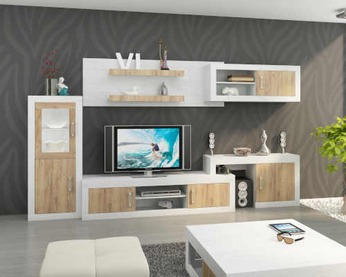 moderní obývací stěna do obýváku